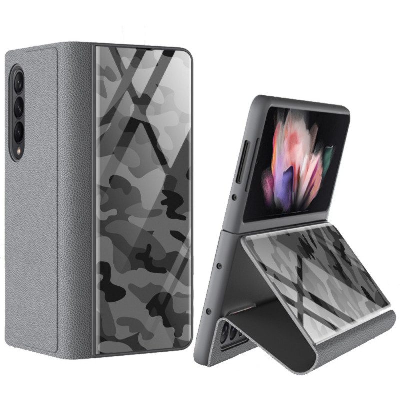 Puhelinkuoret Samsung Galaxy Z Fold 3 5G Kotelot Flip Naamiointi Karkaistua Lasia