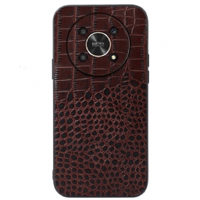 Case Honor Magic 4 Lite 5G Aitoa Patentoitua Krokotiilinahkaa