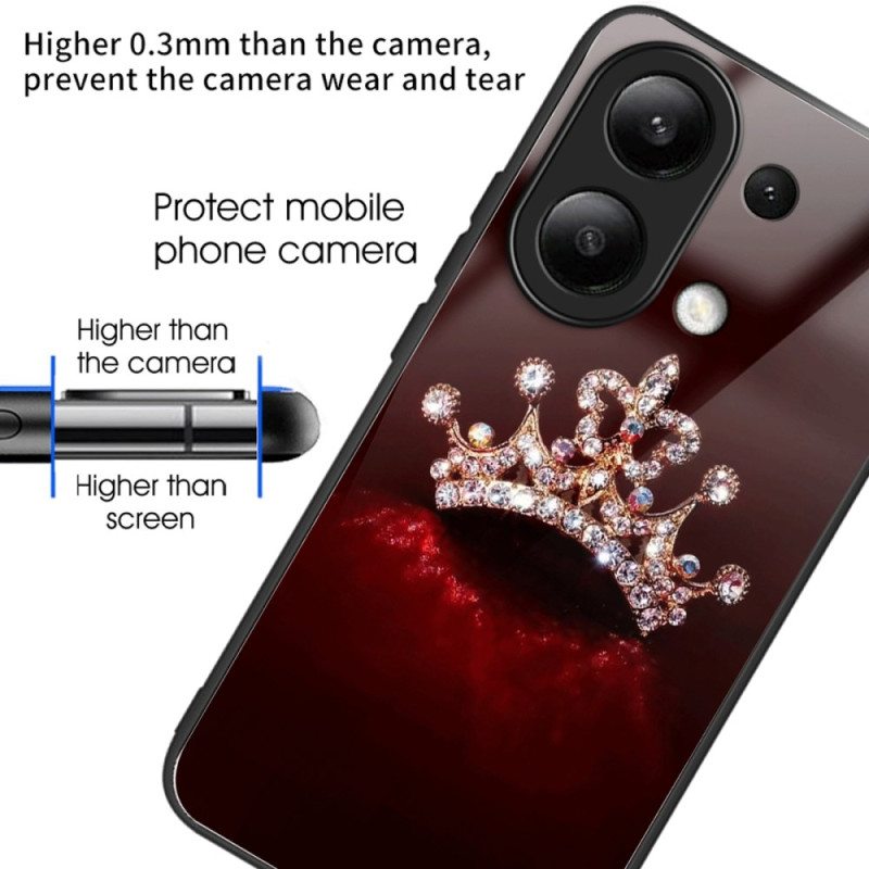 Case Xiaomi Redmi Note 13 4g Puhelinkuoret Diamond Crown Karkaistu Lasi