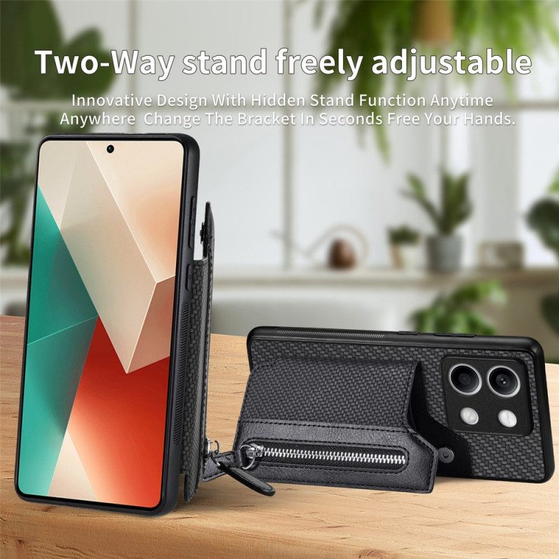 Case Xiaomi Redmi Note 13 4g Puhelinkuoret Hiilikuituinen Kolikkokukkaro