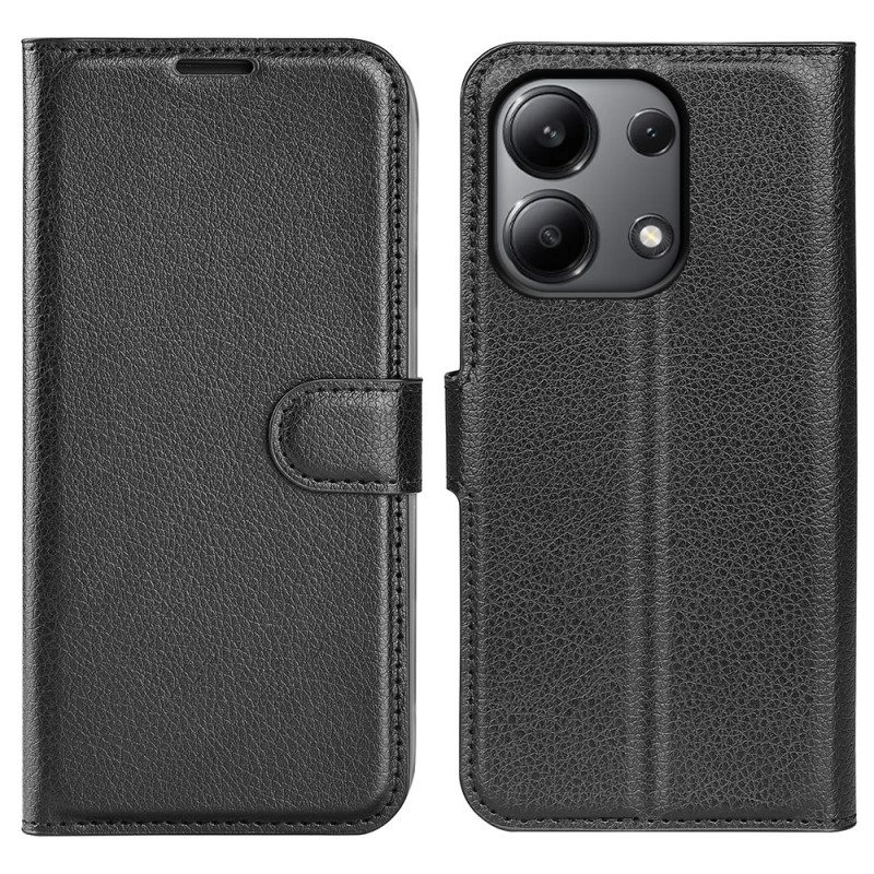 Kotelot Xiaomi Redmi Note 13 4g Puhelinkuoret Classic Litchi Faux Leather