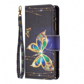 Kotelot Xiaomi Redmi Note 13 4g Rhinestone Butterflies -lompakko