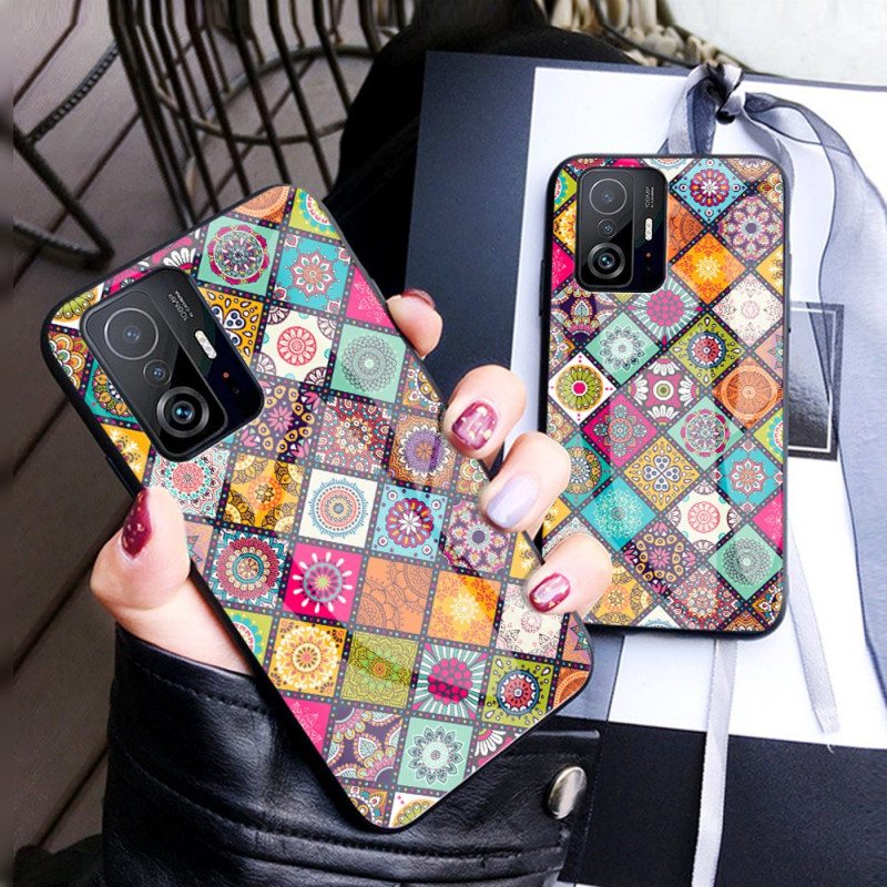 Case Xiaomi 11T / 11T Pro Patchwork Magneettipidike