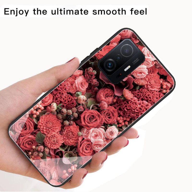 Case Xiaomi 11T / 11T Pro Rose Flowers Karkaistu Lasi