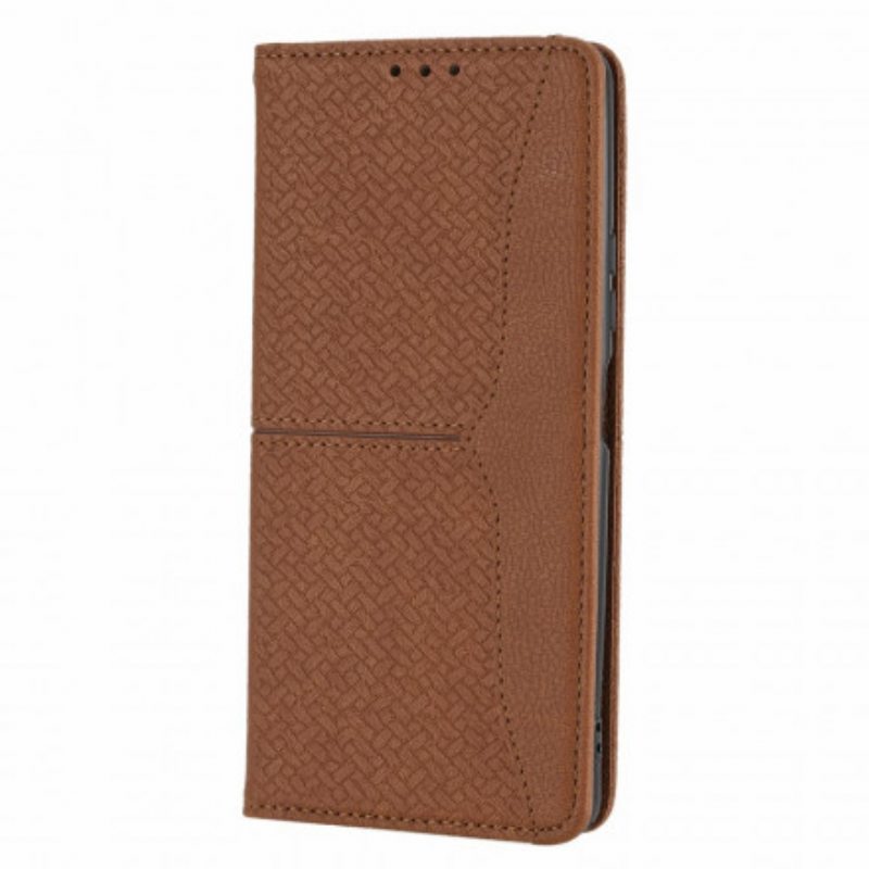 Kotelot Xiaomi 11T / 11T Pro Suojaketju Kuori Strappy Woven Leather Style