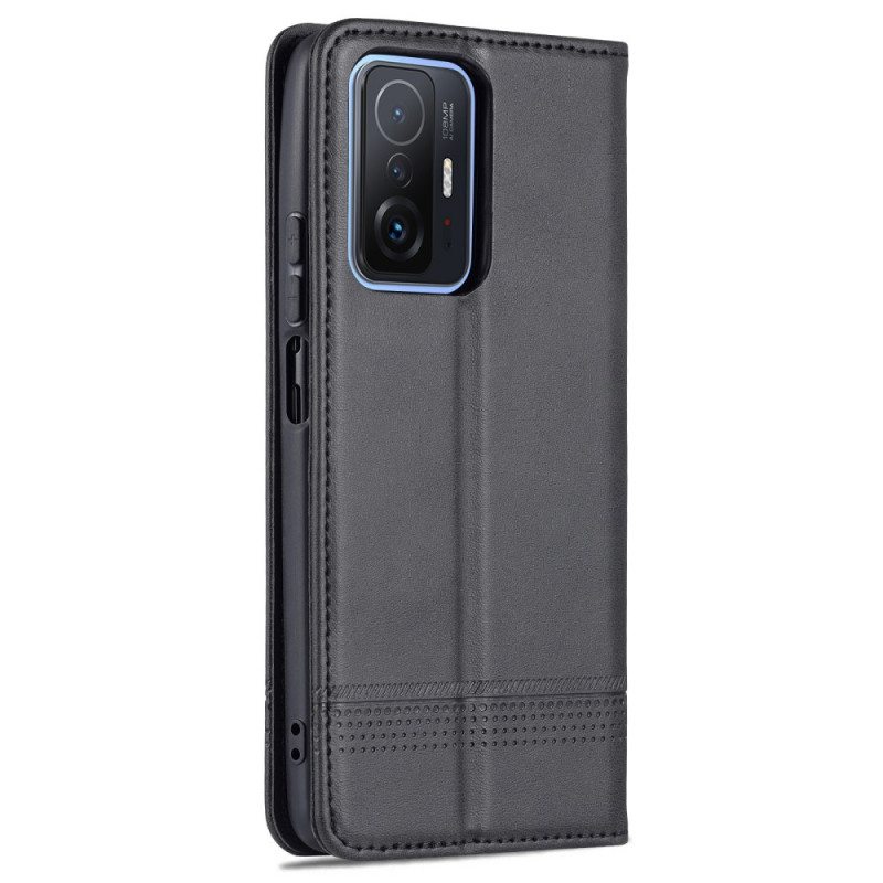 Puhelinkuoret Xiaomi 11T / 11T Pro Kotelot Flip Azns Keinonahkaa