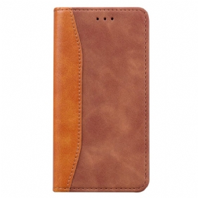 Puhelinkuoret Xiaomi 11T / 11T Pro Kotelot Flip Bi-texture Business Leather Effect