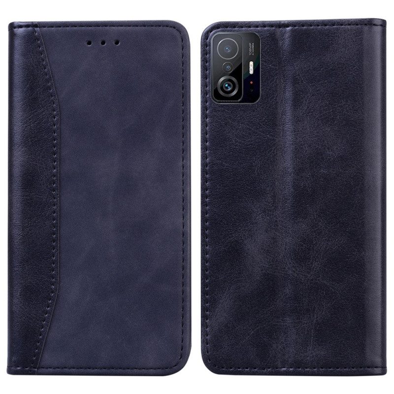 Puhelinkuoret Xiaomi 11T / 11T Pro Kotelot Flip Bi-texture Business Leather Effect