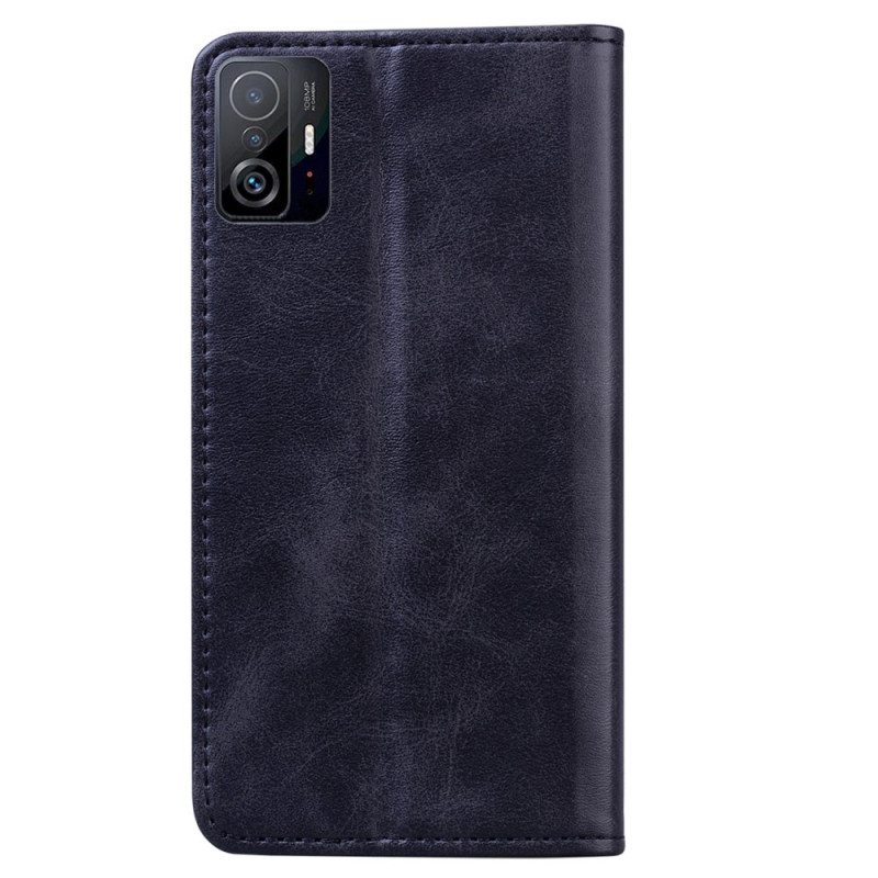 Puhelinkuoret Xiaomi 11T / 11T Pro Kotelot Flip Bi-texture Business Leather Effect