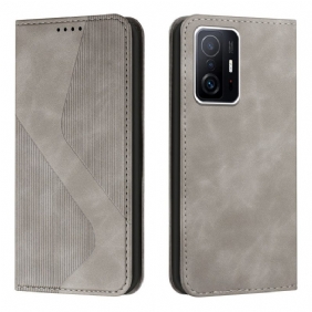 Puhelinkuoret Xiaomi 11T / 11T Pro Kotelot Flip Nahkatyylinen S-design