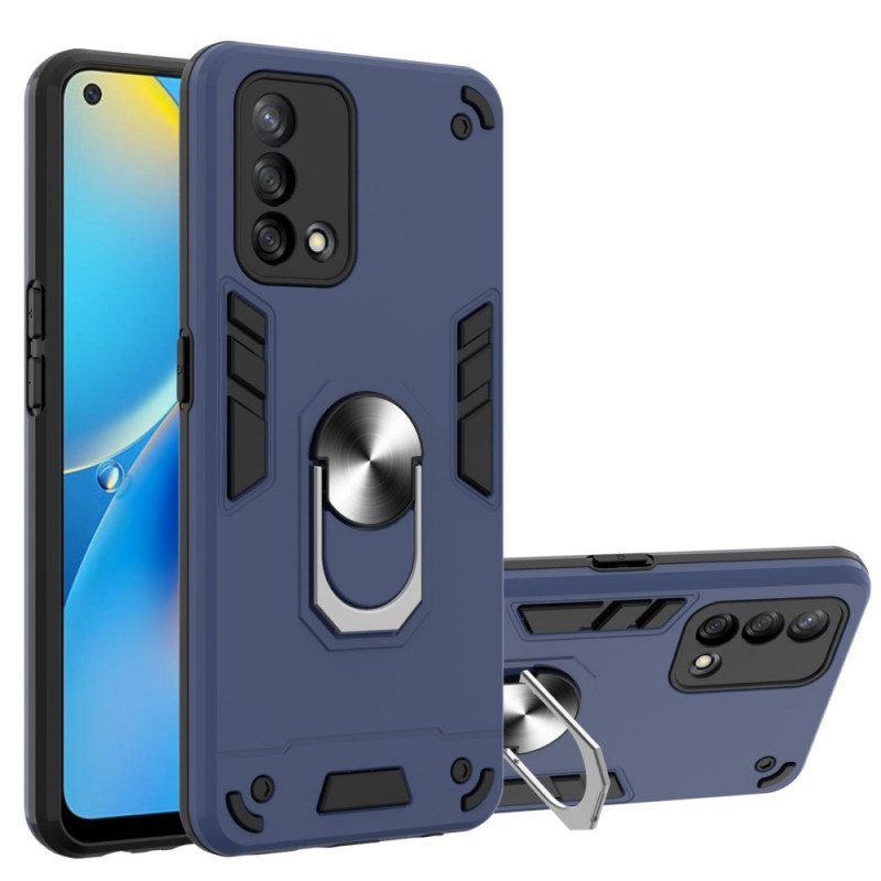 Case Oppo A74 4G Irrotettava Rengastuki Metallia