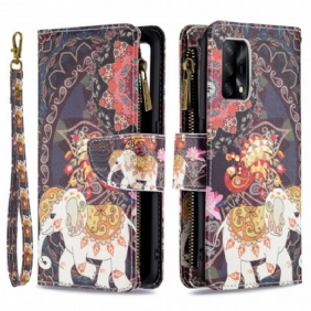 Kotelot Oppo A74 4G Elephant Vetoketjullinen Tasku