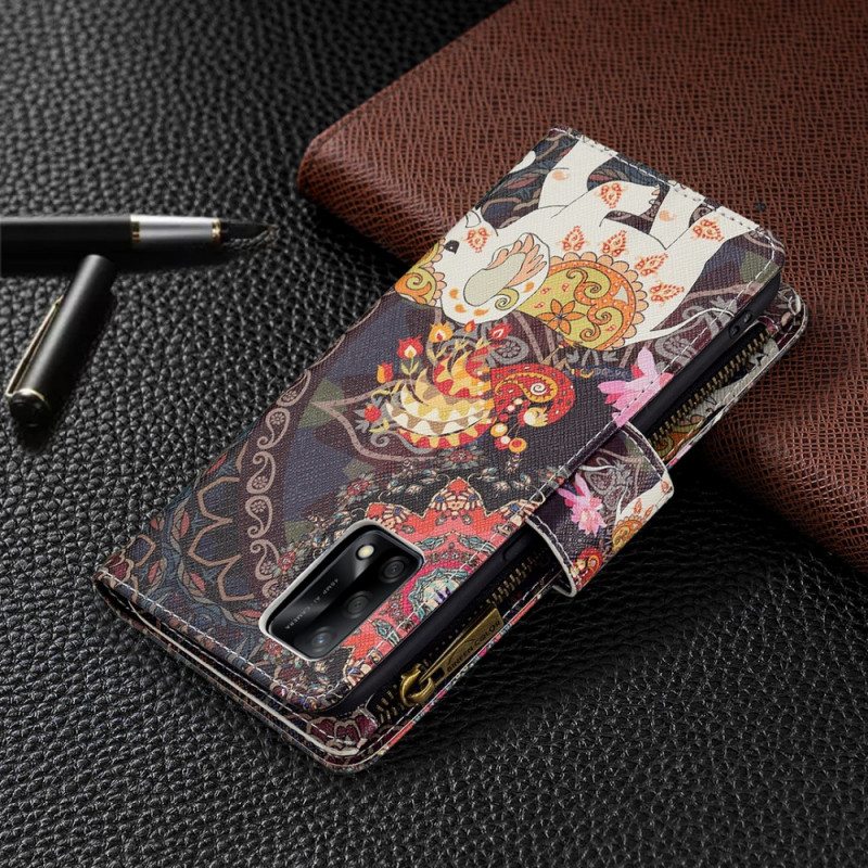 Kotelot Oppo A74 4G Elephant Vetoketjullinen Tasku