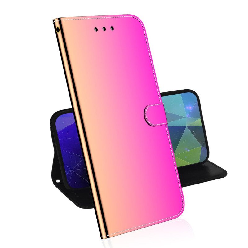 Kotelot Oppo A74 4G Keinonahkainen Peilin Kansi