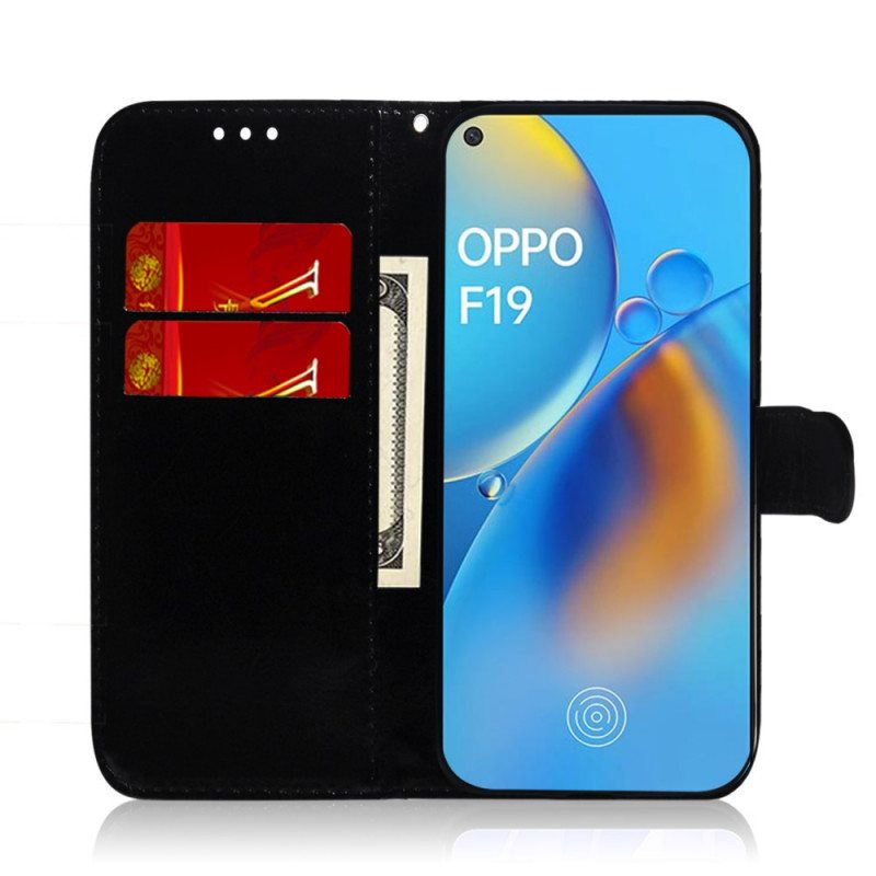 Kotelot Oppo A74 4G Keinonahkainen Peilin Kansi