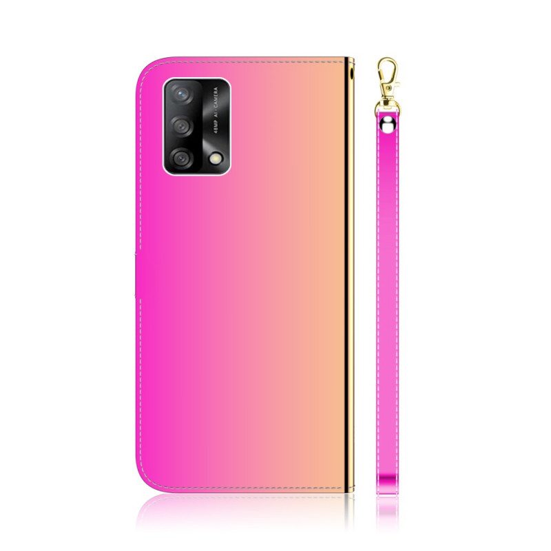 Kotelot Oppo A74 4G Keinonahkainen Peilin Kansi