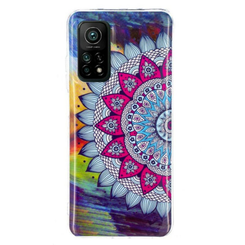 Case Xiaomi Mi 10T / 10T Pro Fluoresoiva Värillinen Mandala