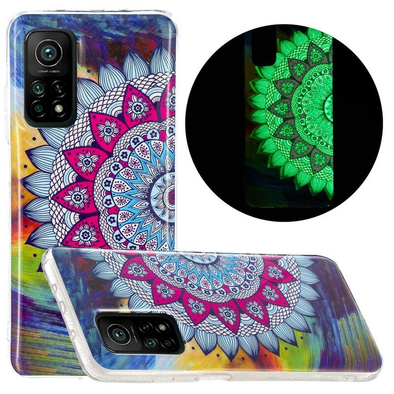 Case Xiaomi Mi 10T / 10T Pro Fluoresoiva Värillinen Mandala