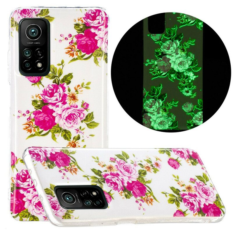 Case Xiaomi Mi 10T / 10T Pro Fluoresoivat Liberty Flowers