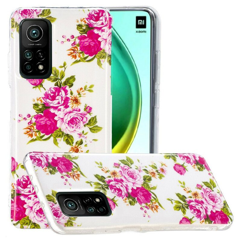 Case Xiaomi Mi 10T / 10T Pro Fluoresoivat Liberty Flowers