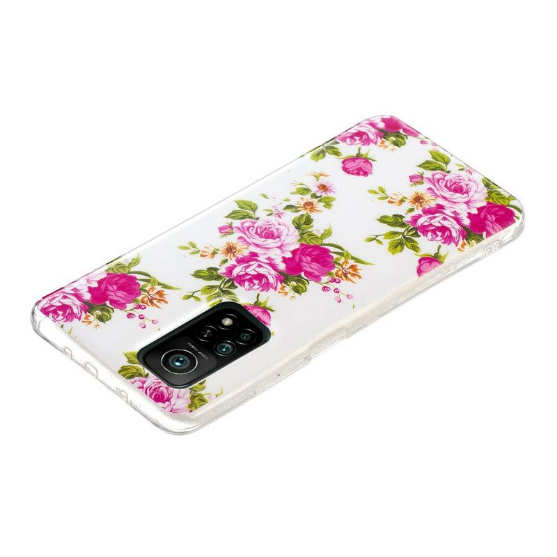 Case Xiaomi Mi 10T / 10T Pro Fluoresoivat Liberty Flowers