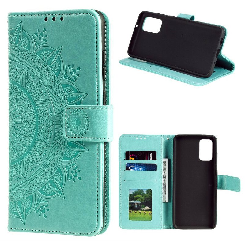 Flip Case Xiaomi Mi 10T / 10T Pro Auringon Mandala