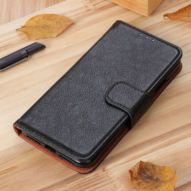 Flip Case Xiaomi Mi 10T / 10T Pro Nappan Haljattu Nahka