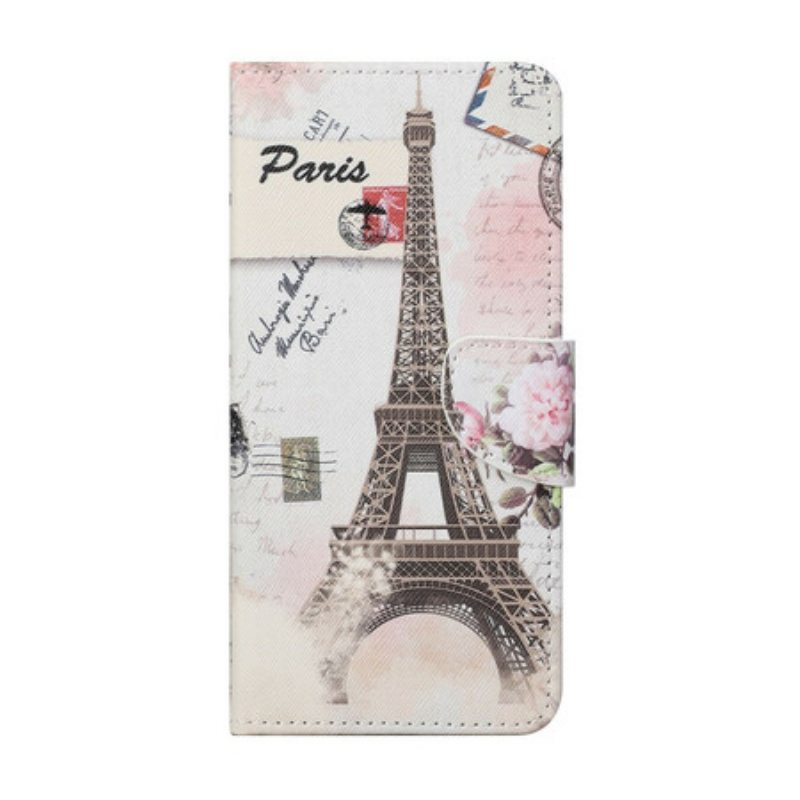 Flip Case Xiaomi Mi 10T / 10T Pro Retro Eiffel-torni