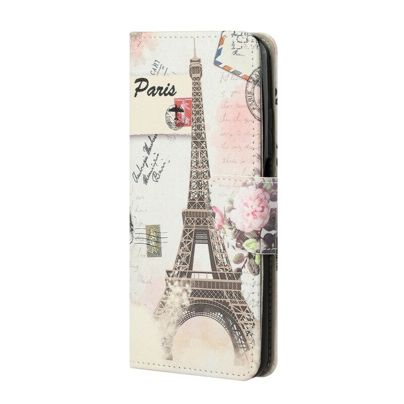 Flip Case Xiaomi Mi 10T / 10T Pro Retro Eiffel-torni