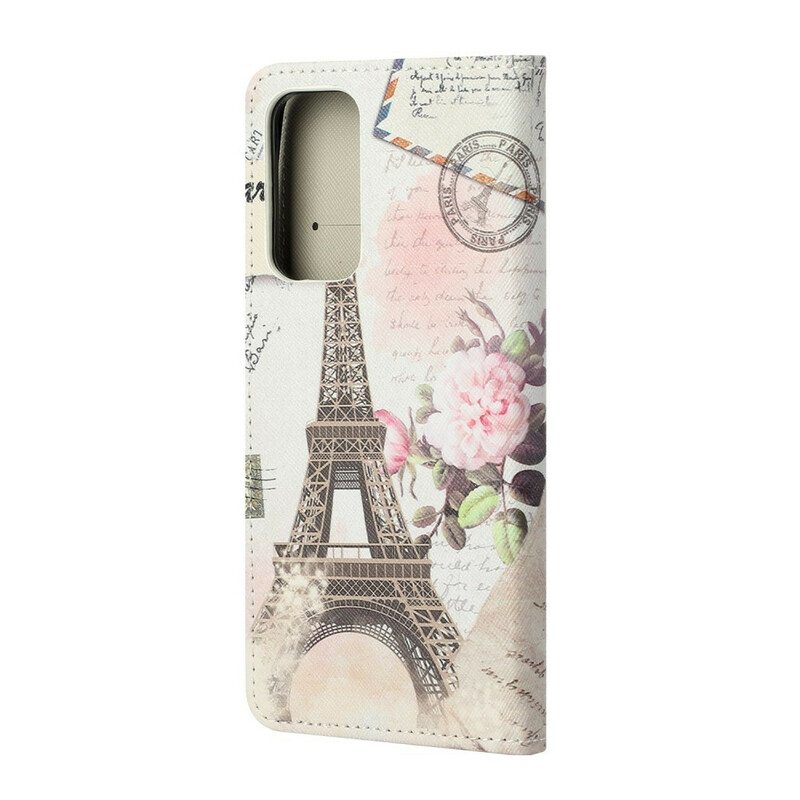 Flip Case Xiaomi Mi 10T / 10T Pro Retro Eiffel-torni