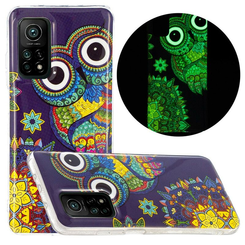 Kuori Xiaomi Mi 10T / 10T Pro Fluoresoiva Pöllön Mandala