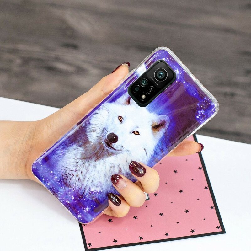 Kuori Xiaomi Mi 10T / 10T Pro Fluoresoiva Wolf-sarja