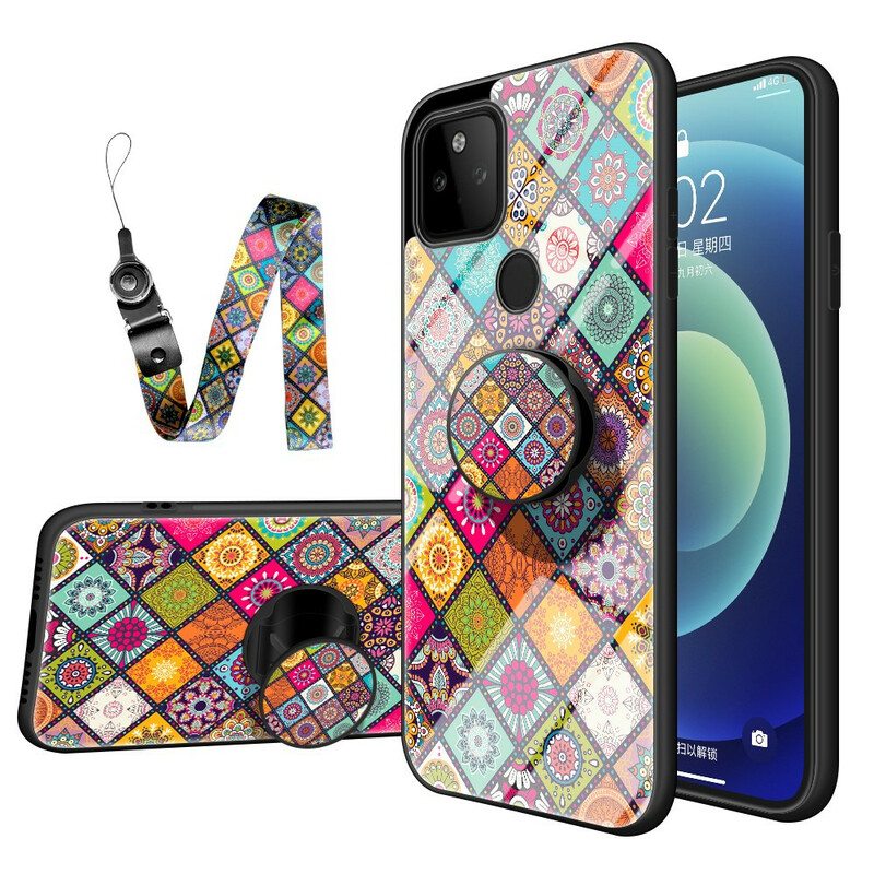 Kuori Google Pixel 5A Patchwork Magneettipidike