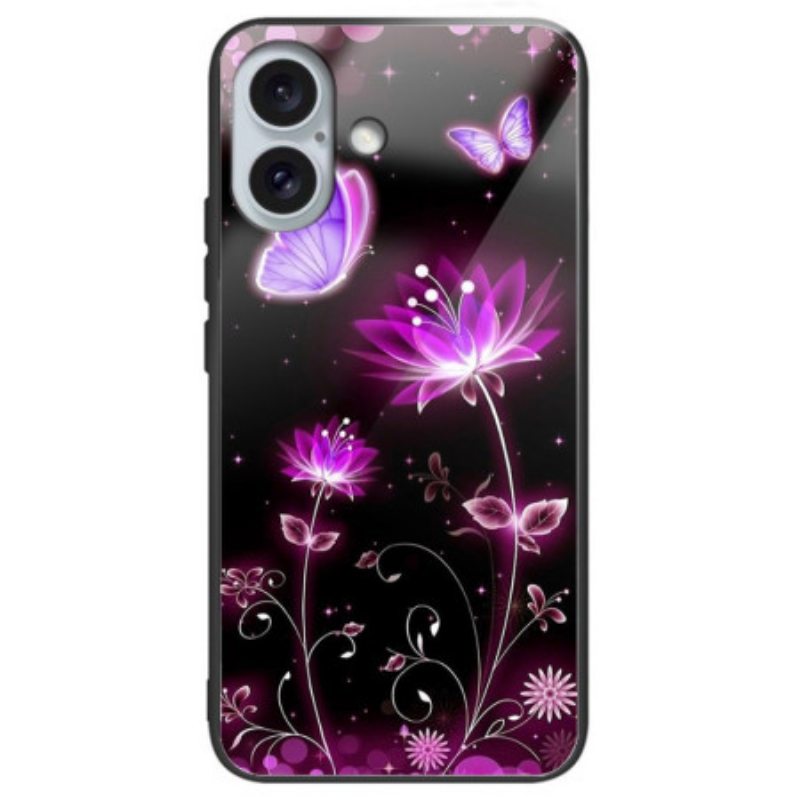 Case iPhone 16 Plus Puhelinkuoret Fluoresoiva Lotus