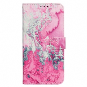 Kotelot iPhone 16 Plus Navy Pink Marble