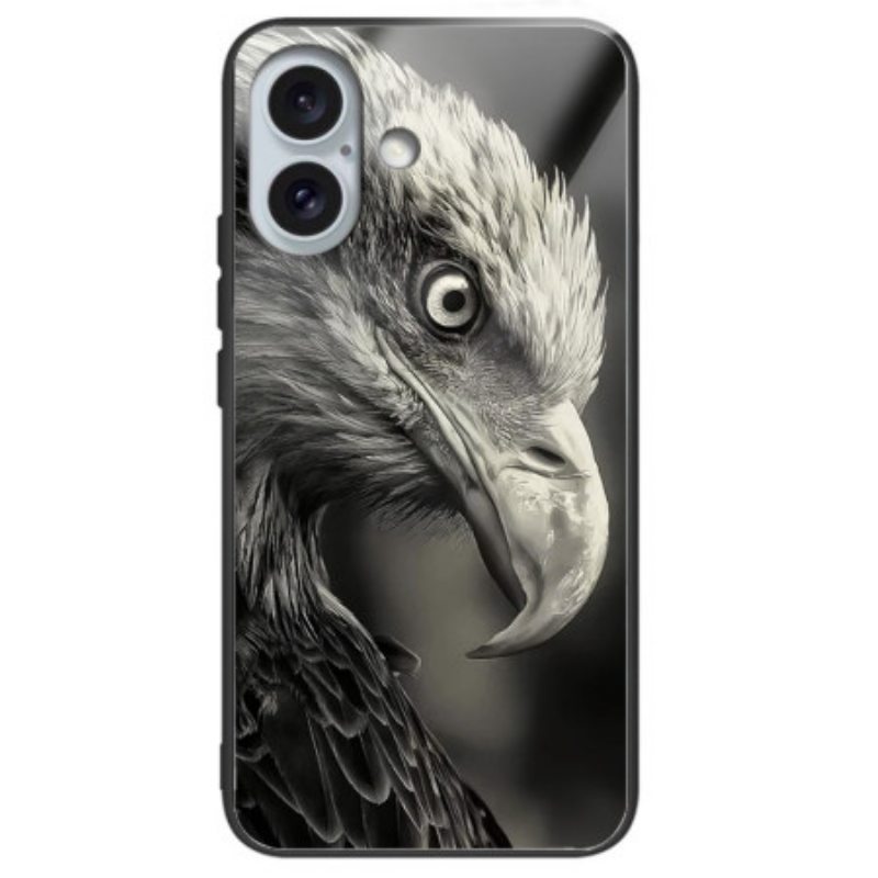 Kuori iPhone 16 Plus Eagle Printed Tempered Glass