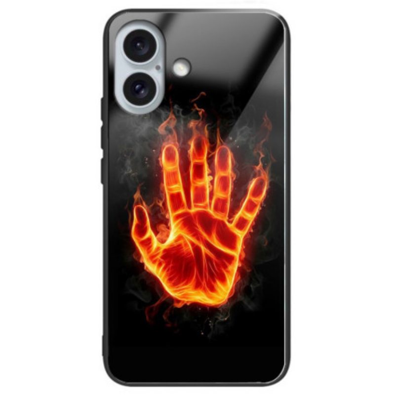 Kuori iPhone 16 Plus Fire Palm Karkaistu Lasi Suojakuori