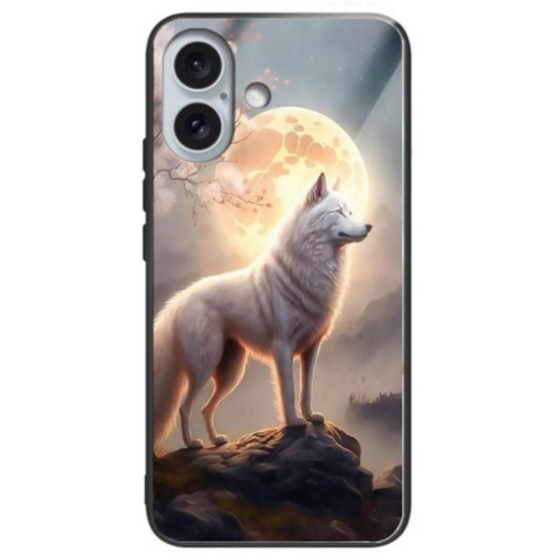 Kuori iPhone 16 Plus Moonlight Wolf Karkaistu Lasi Suojakuori