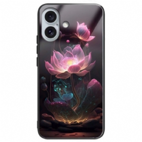 Puhelinkuoret iPhone 16 Plus Karkaistu Lotus Rose -lasi