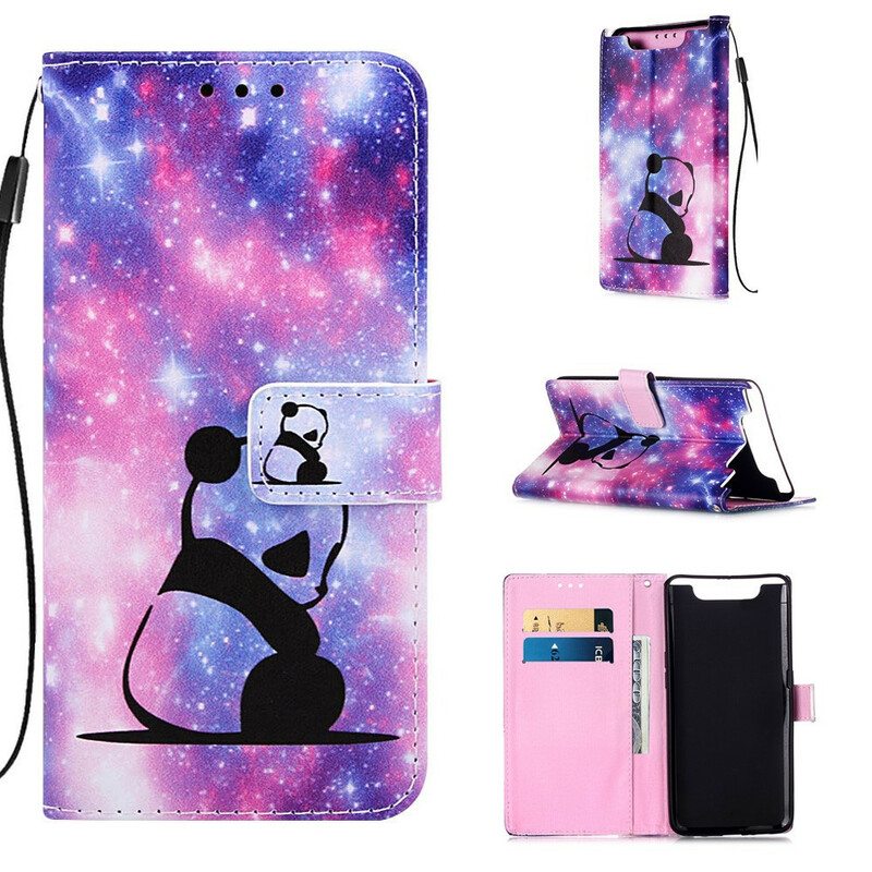 Flip Case Samsung Galaxy A80 / A90 Panda Galaxy