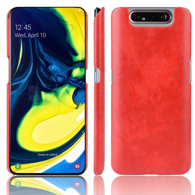 Kuori Samsung Galaxy A80 / A90 Litsi-nahkaefekti