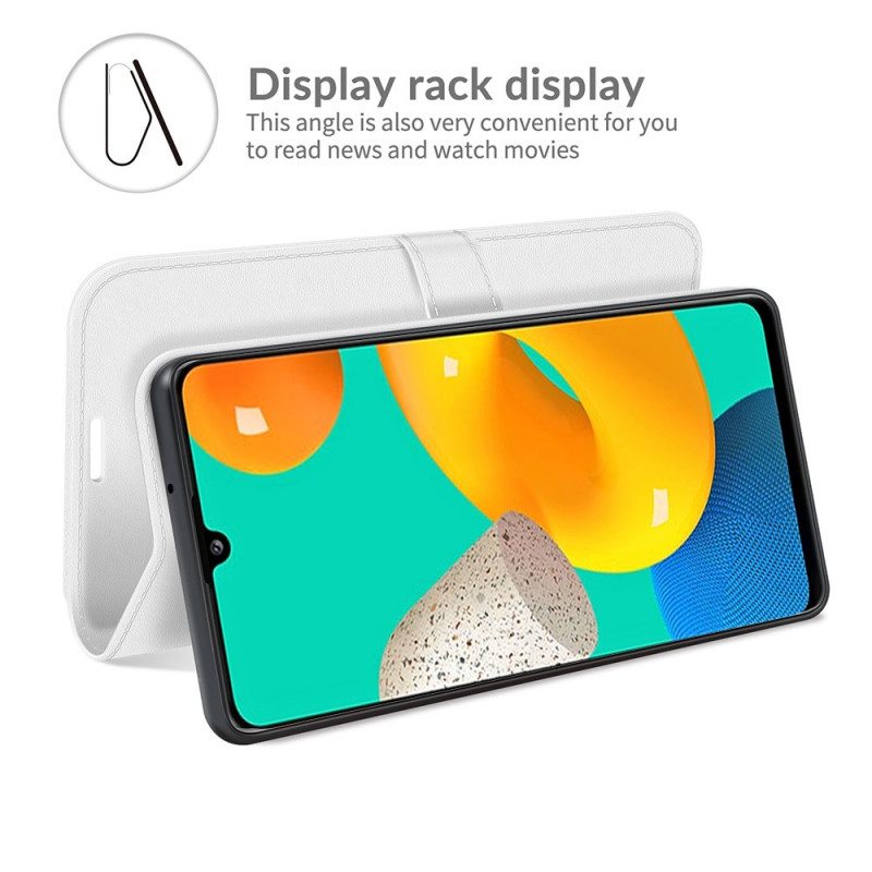 Flip Case Samsung Galaxy M32 Klassinen Nahkaefekti