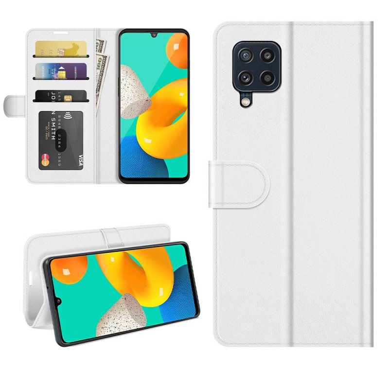 Flip Case Samsung Galaxy M32 Klassinen Nahkaefekti