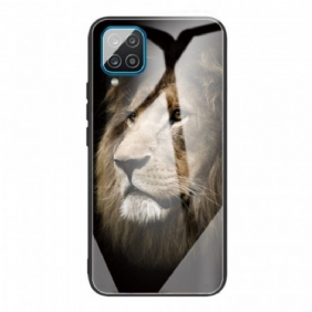 Kuori Samsung Galaxy M32 Lion Head Karkaistu Lasi