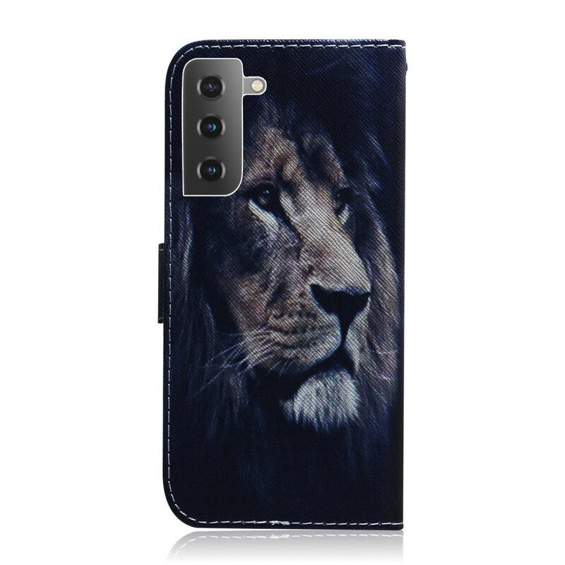 Flip Case Samsung Galaxy S21 Plus 5G Unelma-leijona