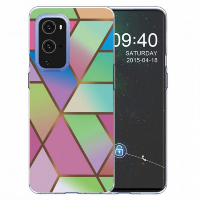 Kuori OnePlus 9 Geometrinen Marmori