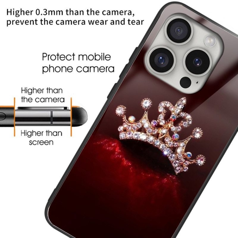 Case iPhone 16 Pro Puhelinkuoret Diamond Crown Karkaistu Lasi