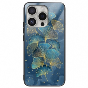 Case iPhone 16 Pro Puhelinkuoret Karkaistu Lasi Ginkgo Leaves