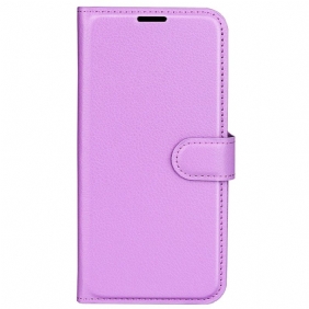 Kotelot iPhone 16 Pro Puhelinkuoret Classic Litchi Faux Leather