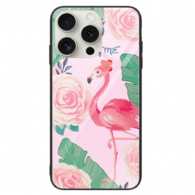 Kuori iPhone 16 Pro Flamingo Karkaistu Lasi